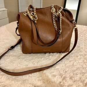 Calvin Klein leather tote